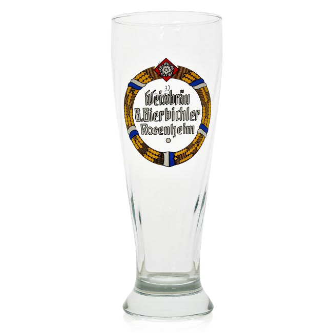 Flötzinger Shop Bierbichler Weißbierglas (0,5 ltr) - 6 Stück