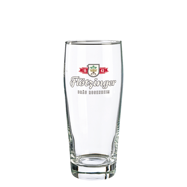 Flötzinger Shop Flötzinger Willibecher Bierglas (0,5 ltr) - 6 Stück